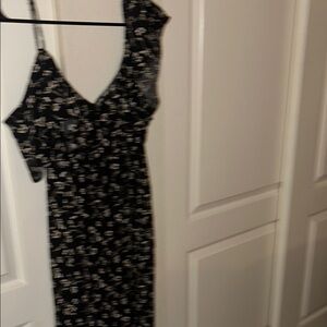 Xhilaration Black Floral Jumpsuit
